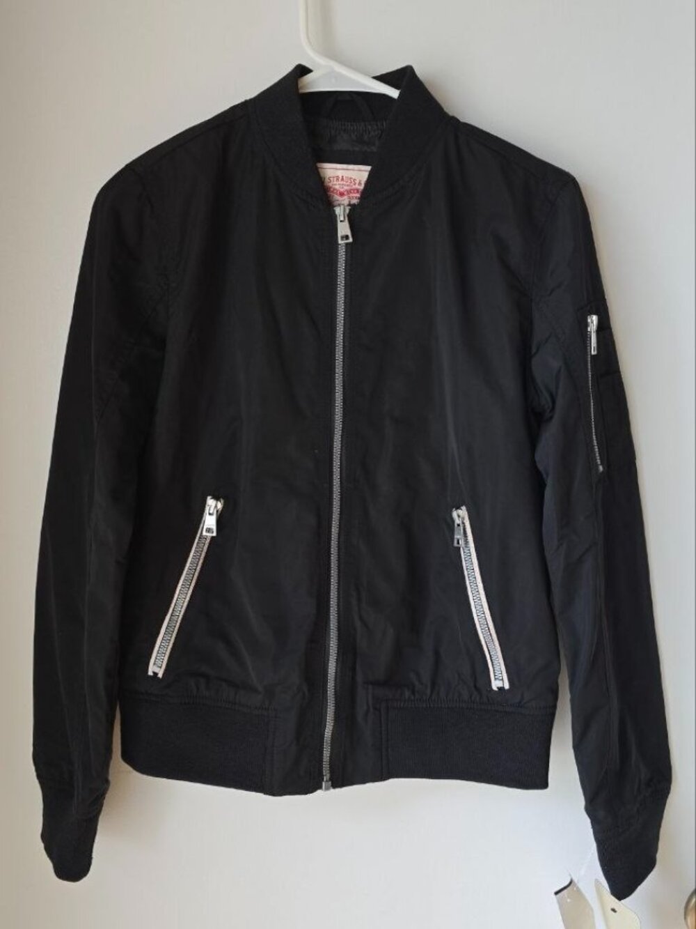 Levi's Black Bomber Flight Jacket NWT XS LW7RP570